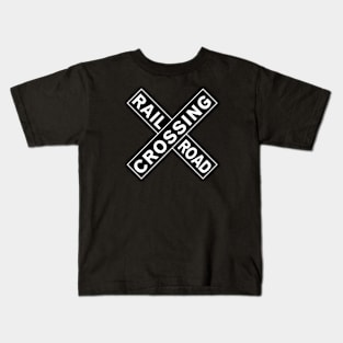 Railroad Crossing Sign Kids T-Shirt